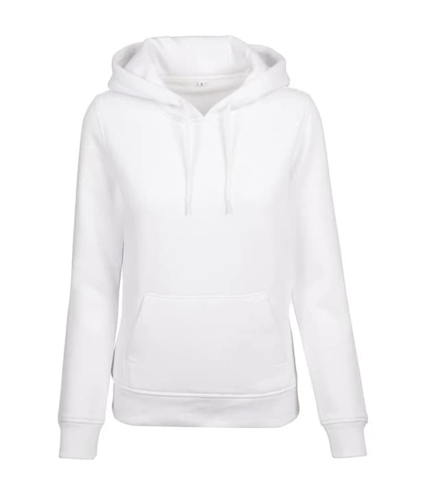 Ladies' Heavy Hoody in White, Vorderseite