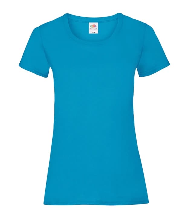 Ladies Valueweight T in Azure, Vorderseite