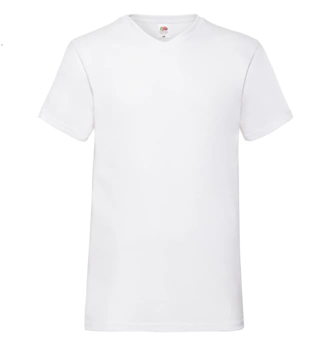 Valueweight V-Neck T in Weiß, Vorderseite