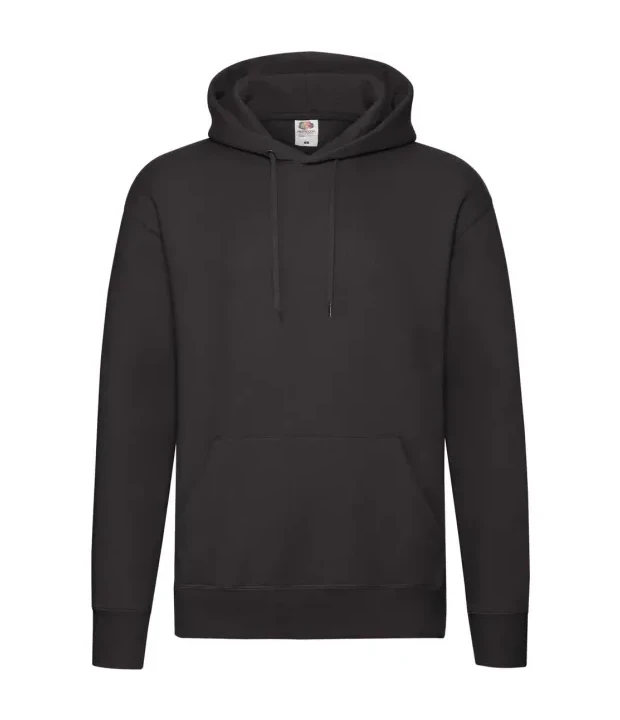 Premium Hooded Sweat in Black, Vorderseite