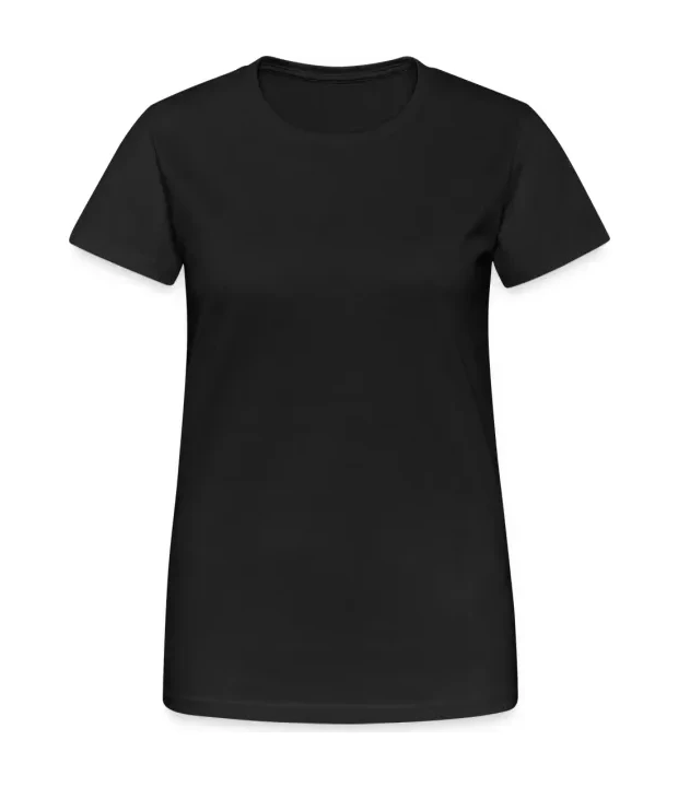 Heavy Cotton Ladies T-Shirt in Schwarz, Vorderseite