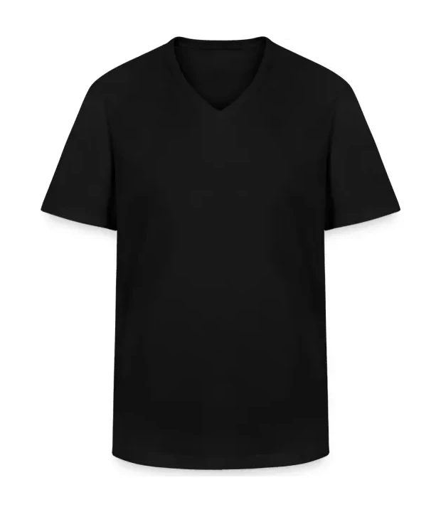 Softstyle V-Neck T-Shirt in Schwarz, Vorderseite