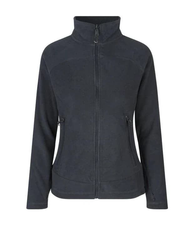 Microfleece Jacke in Grau, Vorderseite