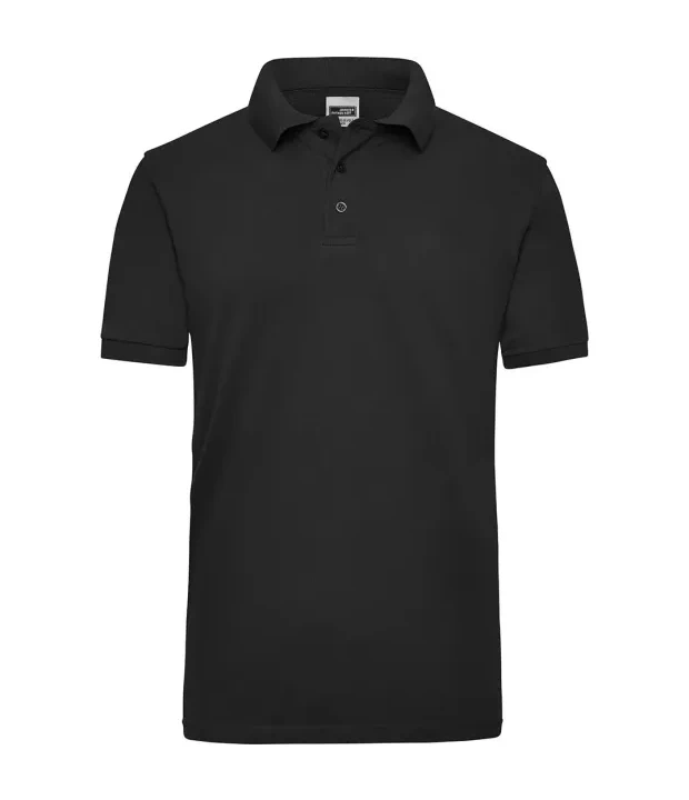 Workwear Polo Men in Black, Vorderseite
