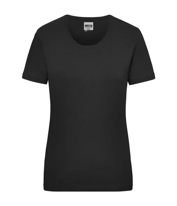 Workwear-T Women in Black, Vorderseite
