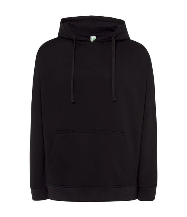 Hooded Sweater in Black, Vorderseite