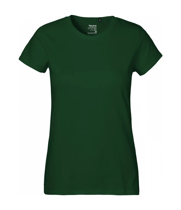 Ladies' Classic T-Shirt in Bottle Green, Vorderseite
