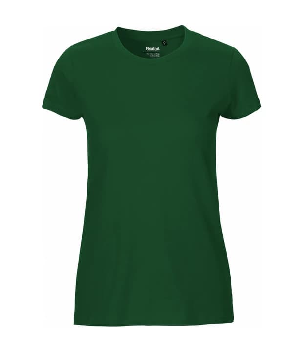 Ladies' Fit T-Shirt in Bottle Green, Vorderseite