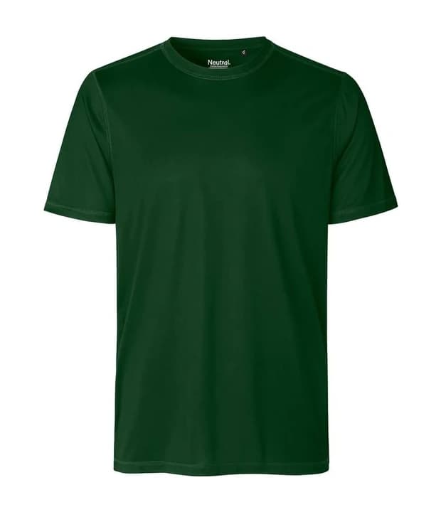 Unisex Performance T-Shirt in Bottle Green, Vorderseite