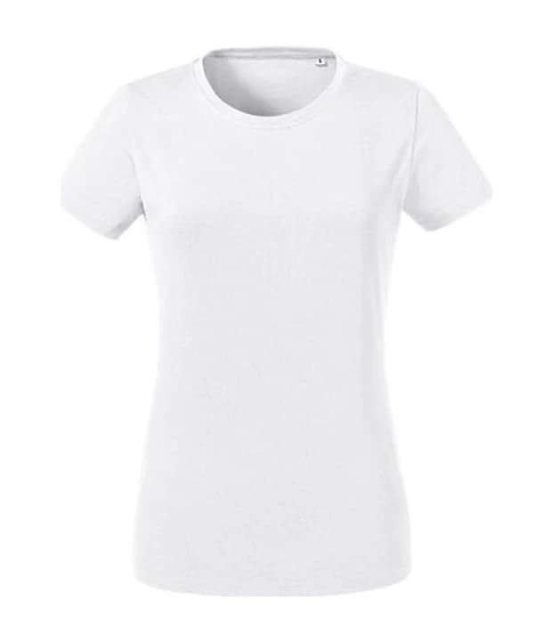 Ladies' Pure Organic Heavy Tee in White, Vorderseite