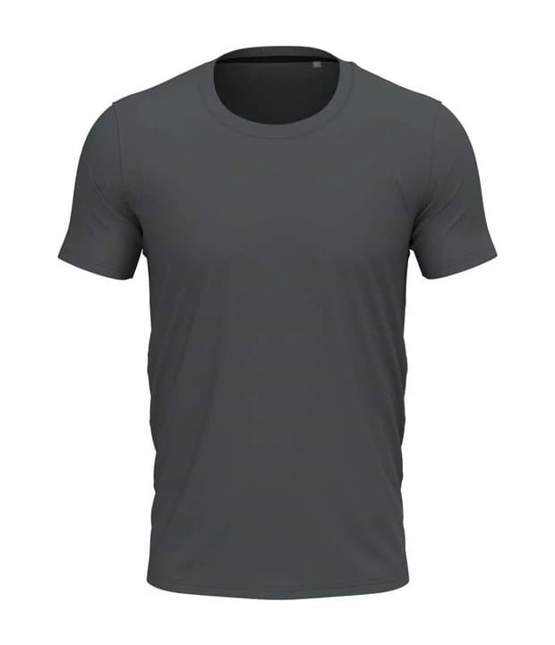 Clive Crew Neck in Slate Grey (Solid), Vorderseite