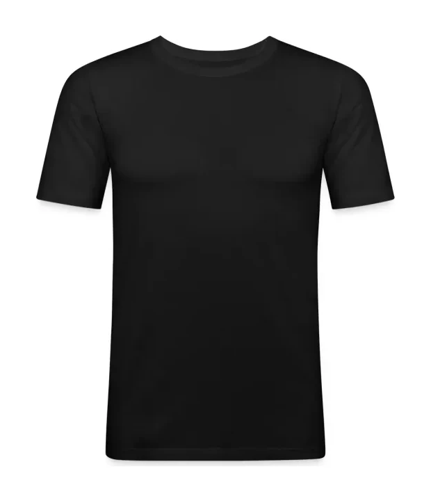 Classic-T Fitted in Schwarz, Vorderseite